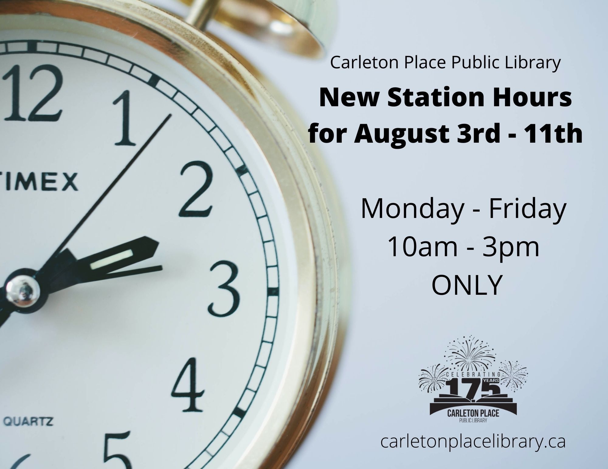 Library hours are changing in August