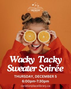 Wacky Tacky Sweater Soiree poster